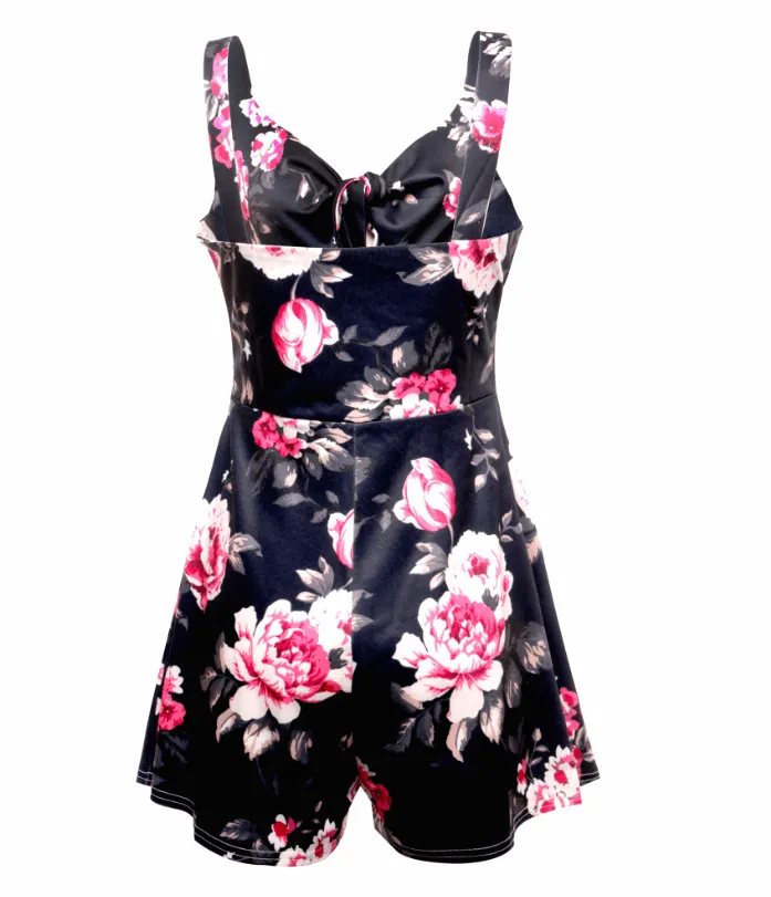 Abstract Print Trendy Short Jumpsuit - GlamzLife