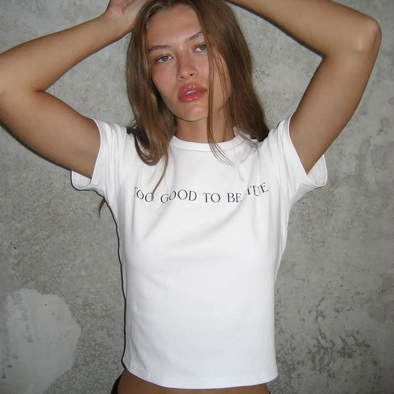 Alyna Letter Print T-Shirt