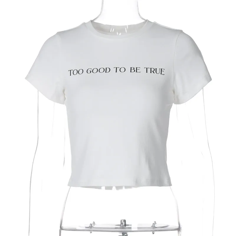 Alyna Letter Print T-Shirt