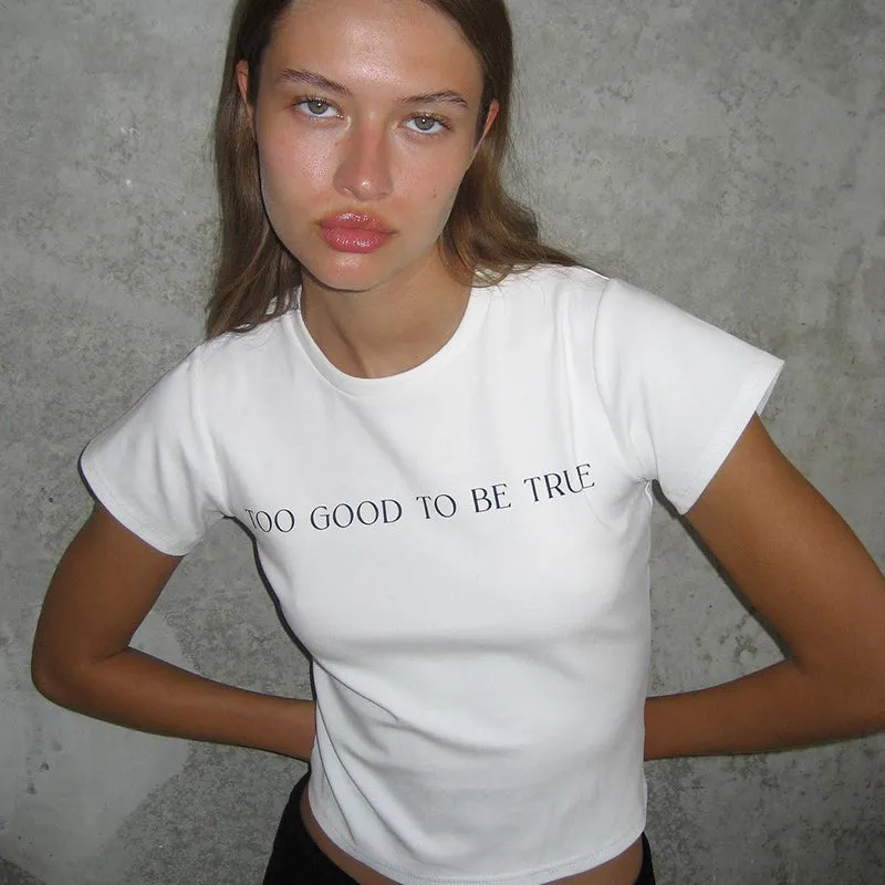 Alyna Letter Print T-Shirt
