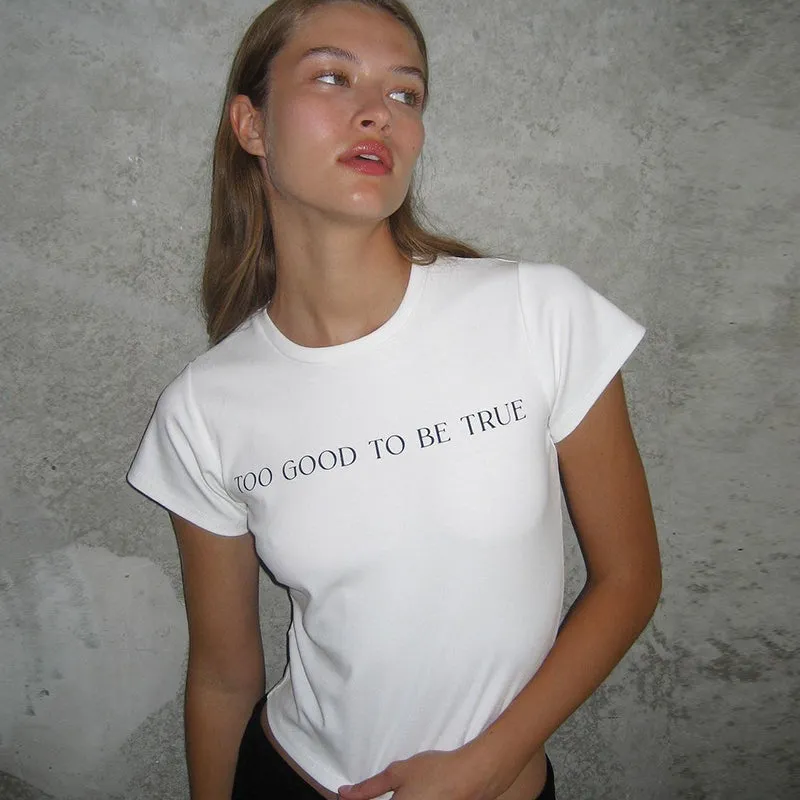 Alyna Letter Print T-Shirt