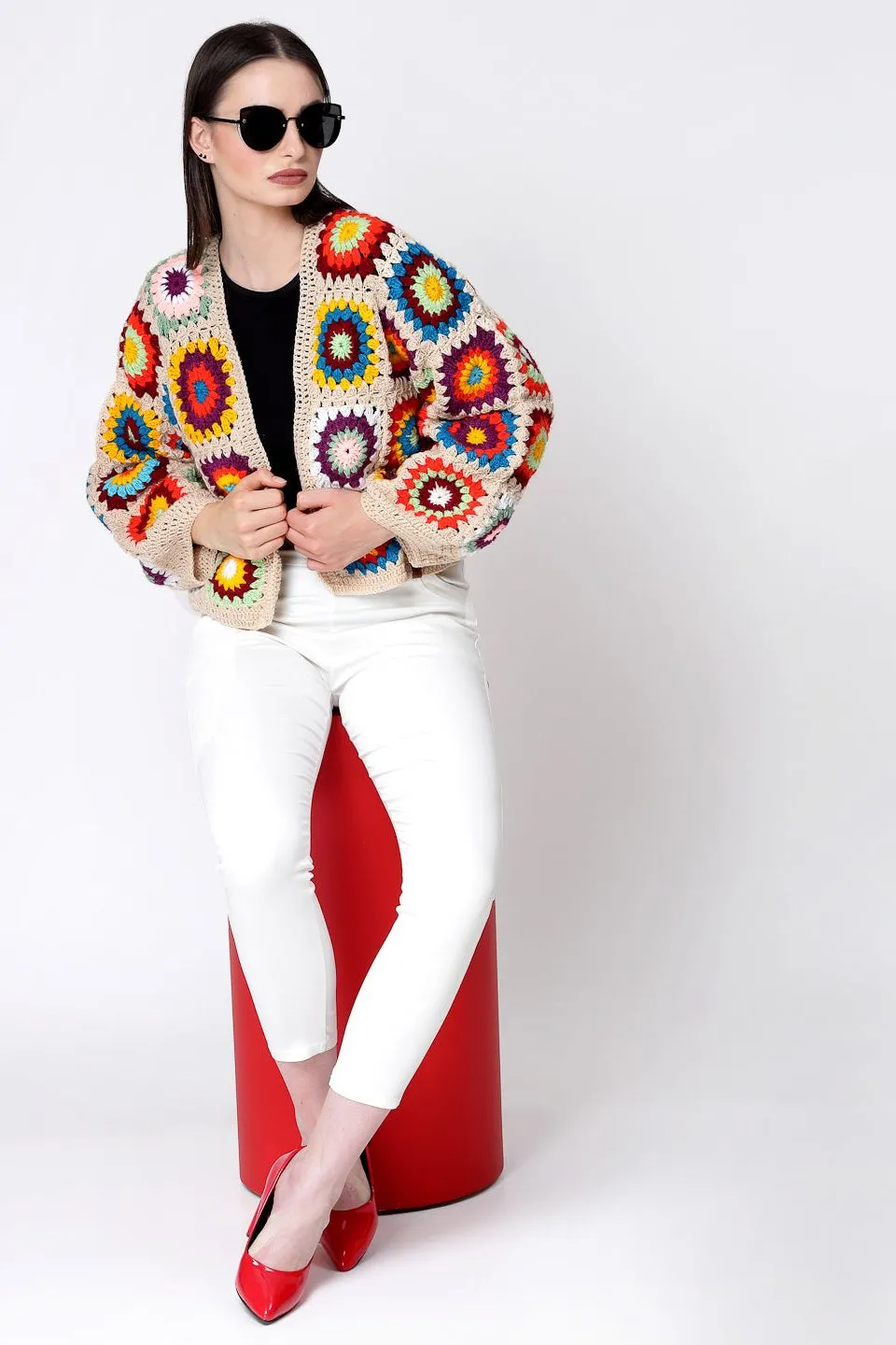 Beige Bohemian Cardigan