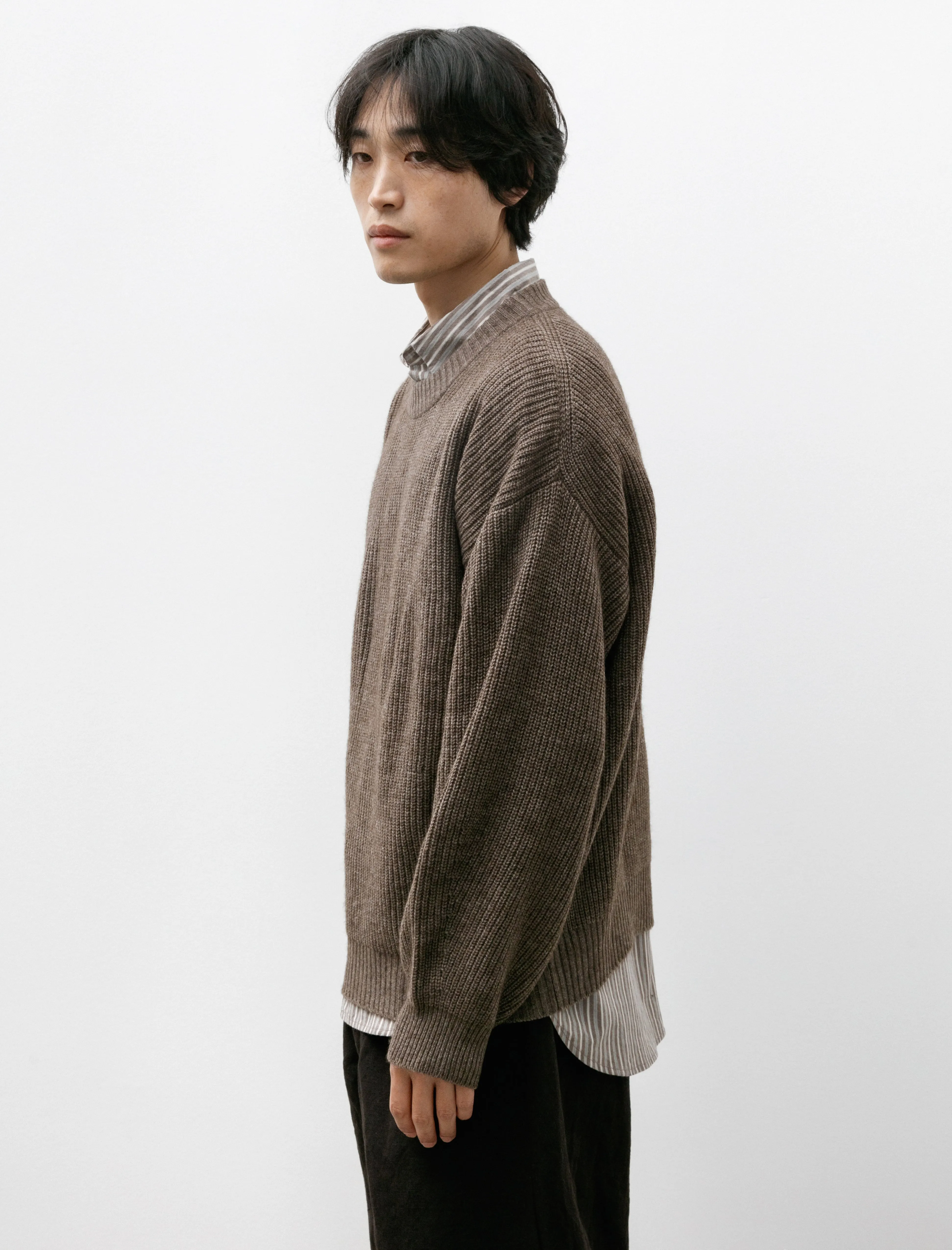 Big Sweater Yak Wool Natural Brown