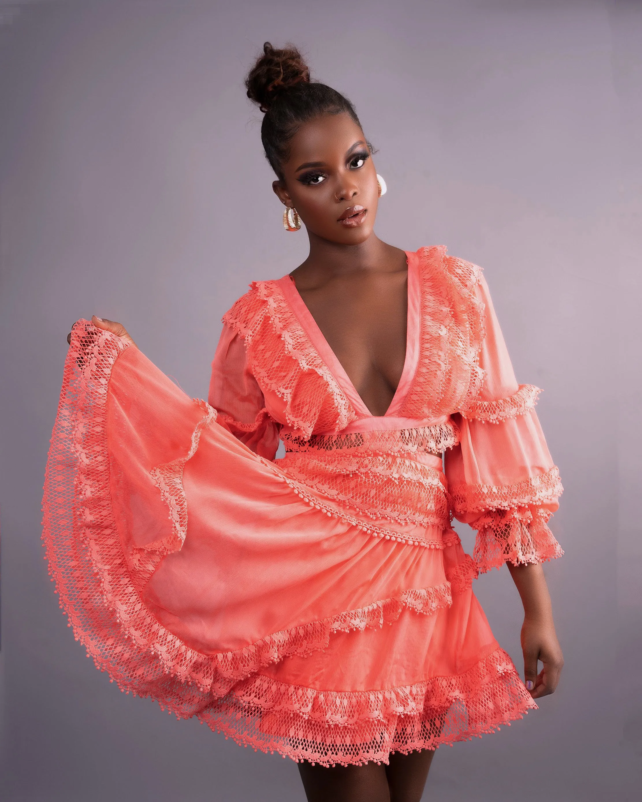 Blanco Dress || Coral