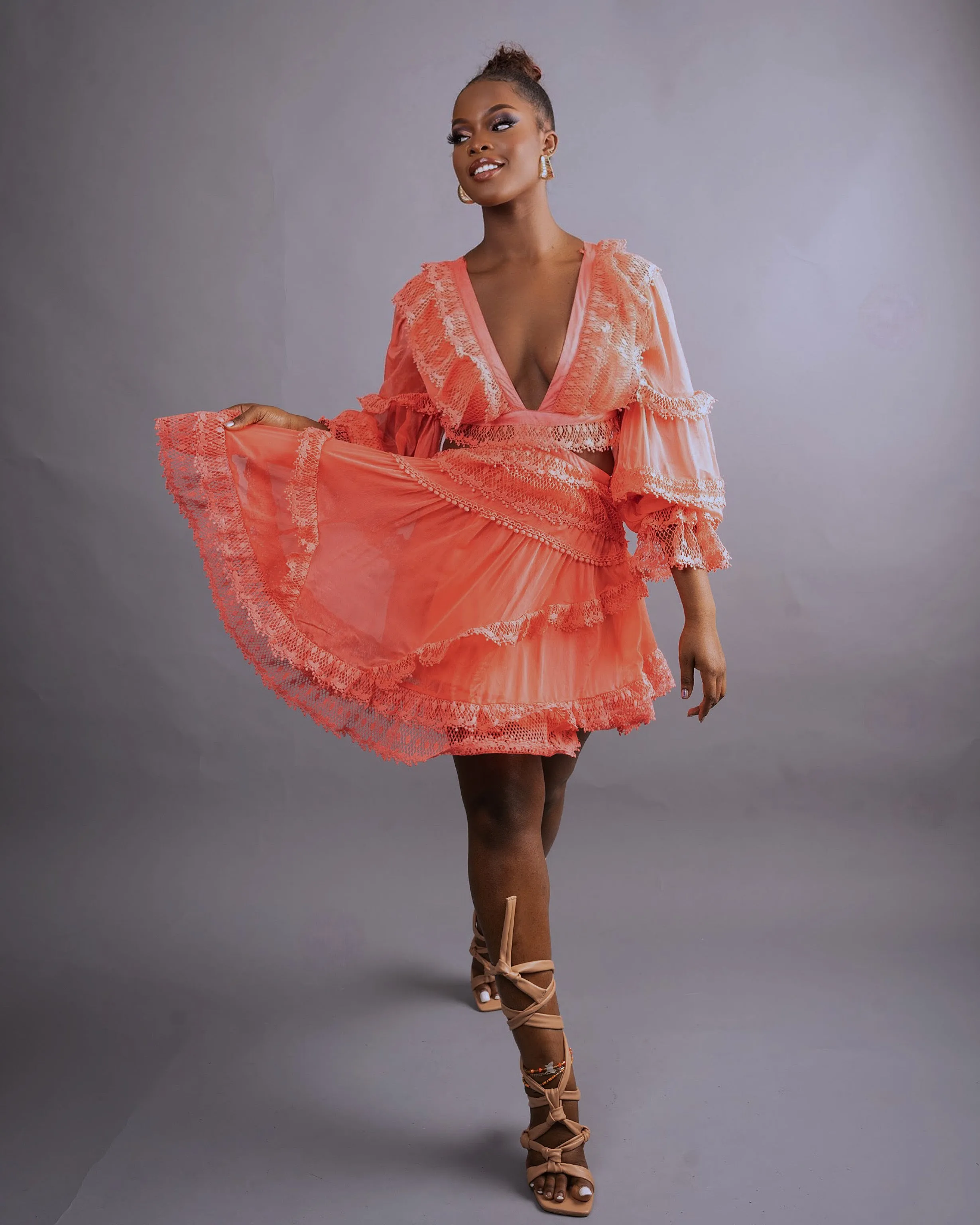 Blanco Dress || Coral