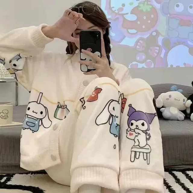 Charming Sanrio Hello Kitty Cosplay Pajama Set for Cozy Nights