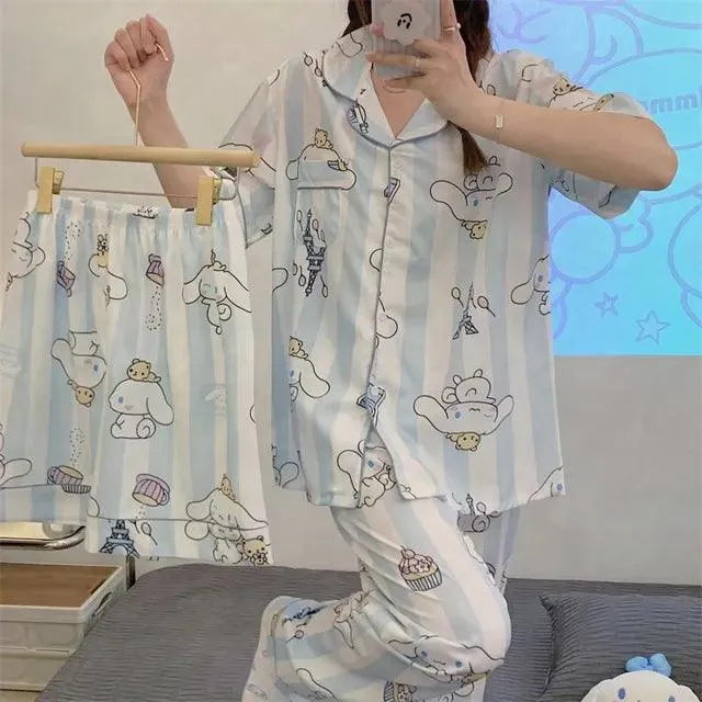 Charming Sanrio Hello Kitty Cosplay Pajama Set for Cozy Nights