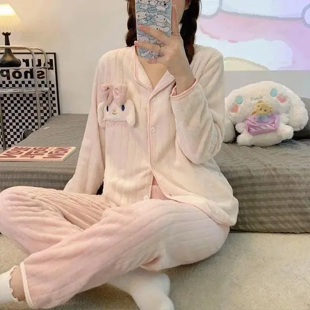 Charming Sanrio Hello Kitty Cosplay Pajama Set for Cozy Nights