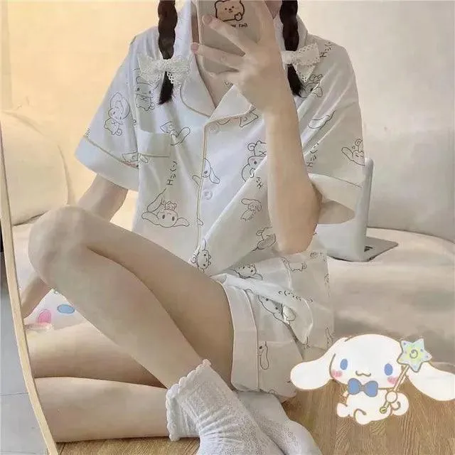 Charming Sanrio Hello Kitty Cosplay Pajama Set for Cozy Nights