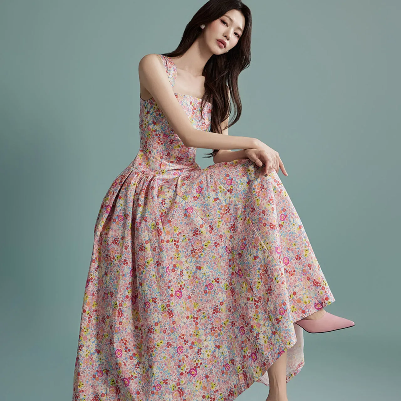 D9475 Floral Dress