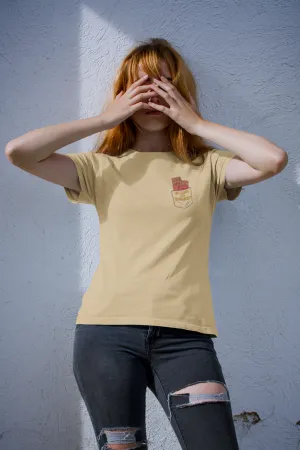 Emergency Chocolate Printed T-shirt for women