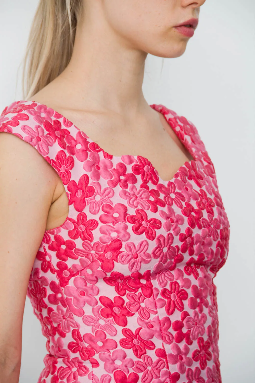 FLORAL CLOQUE BLOUSE