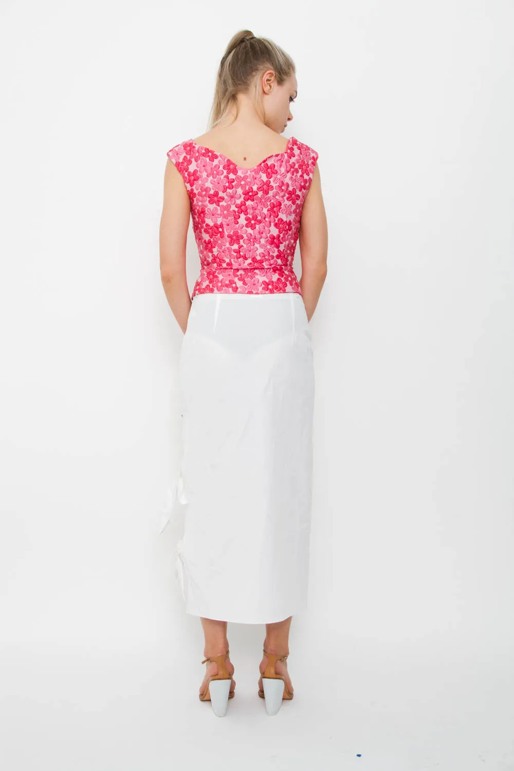 FLORAL CLOQUE BLOUSE