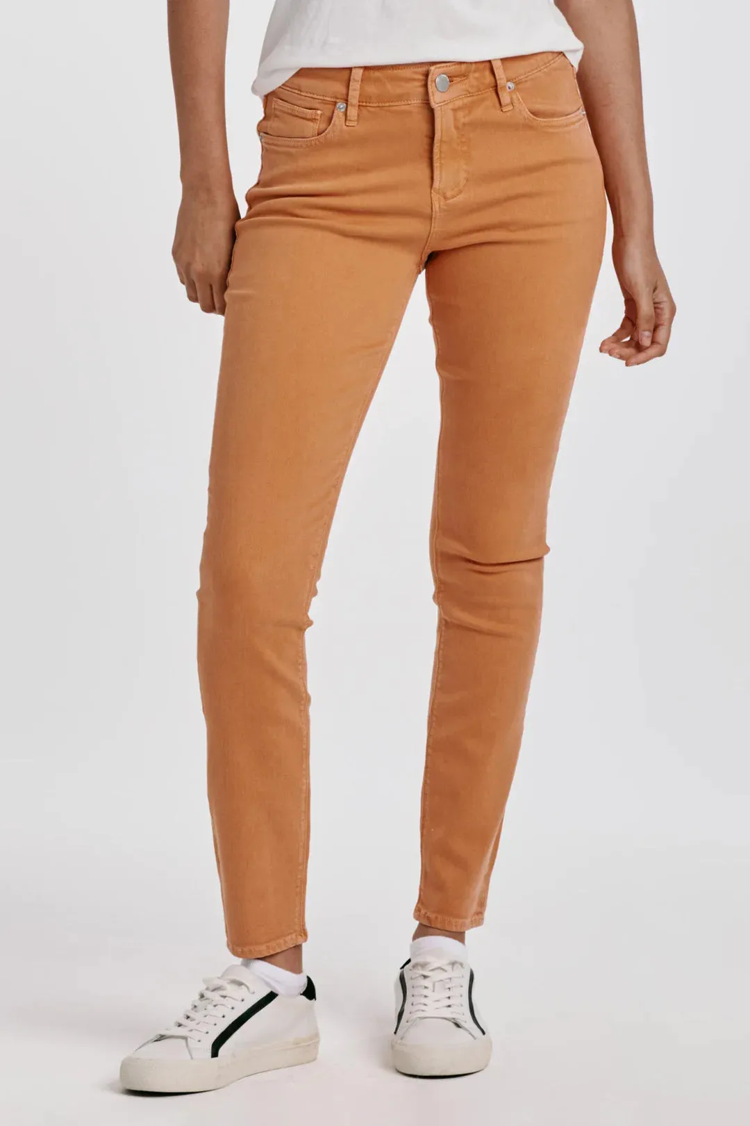 GISELE HIGH RISE ANKLE SKINNY JEANS APRICOT CRUSH