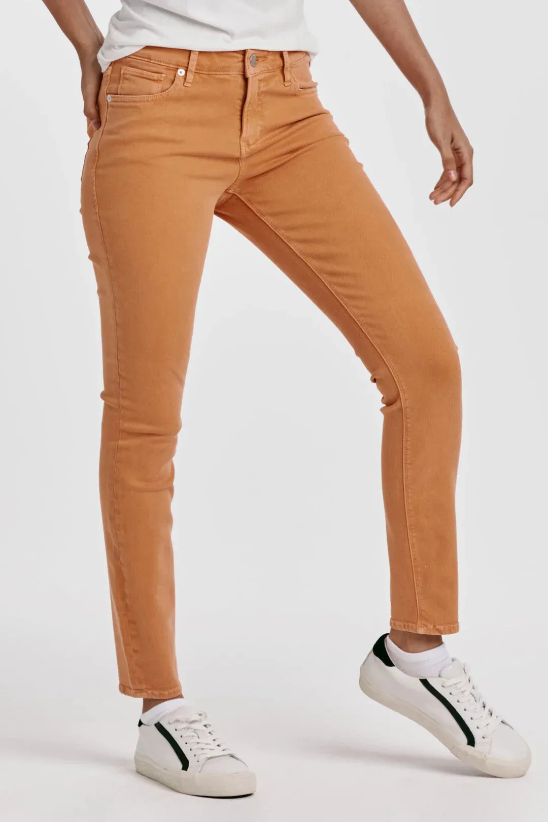 GISELE HIGH RISE ANKLE SKINNY JEANS APRICOT CRUSH