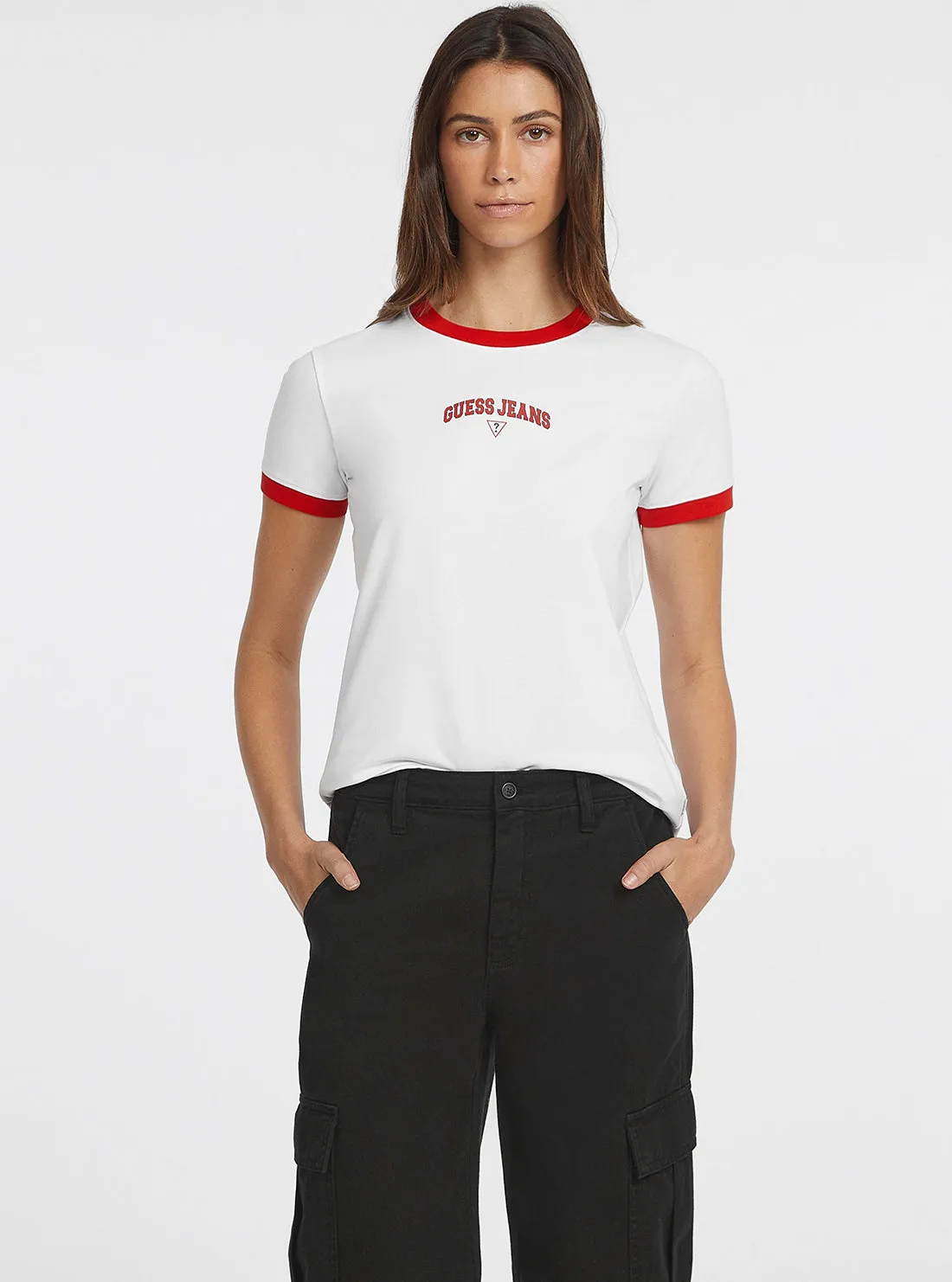 Guess Jeans White Regular T-Shirt
