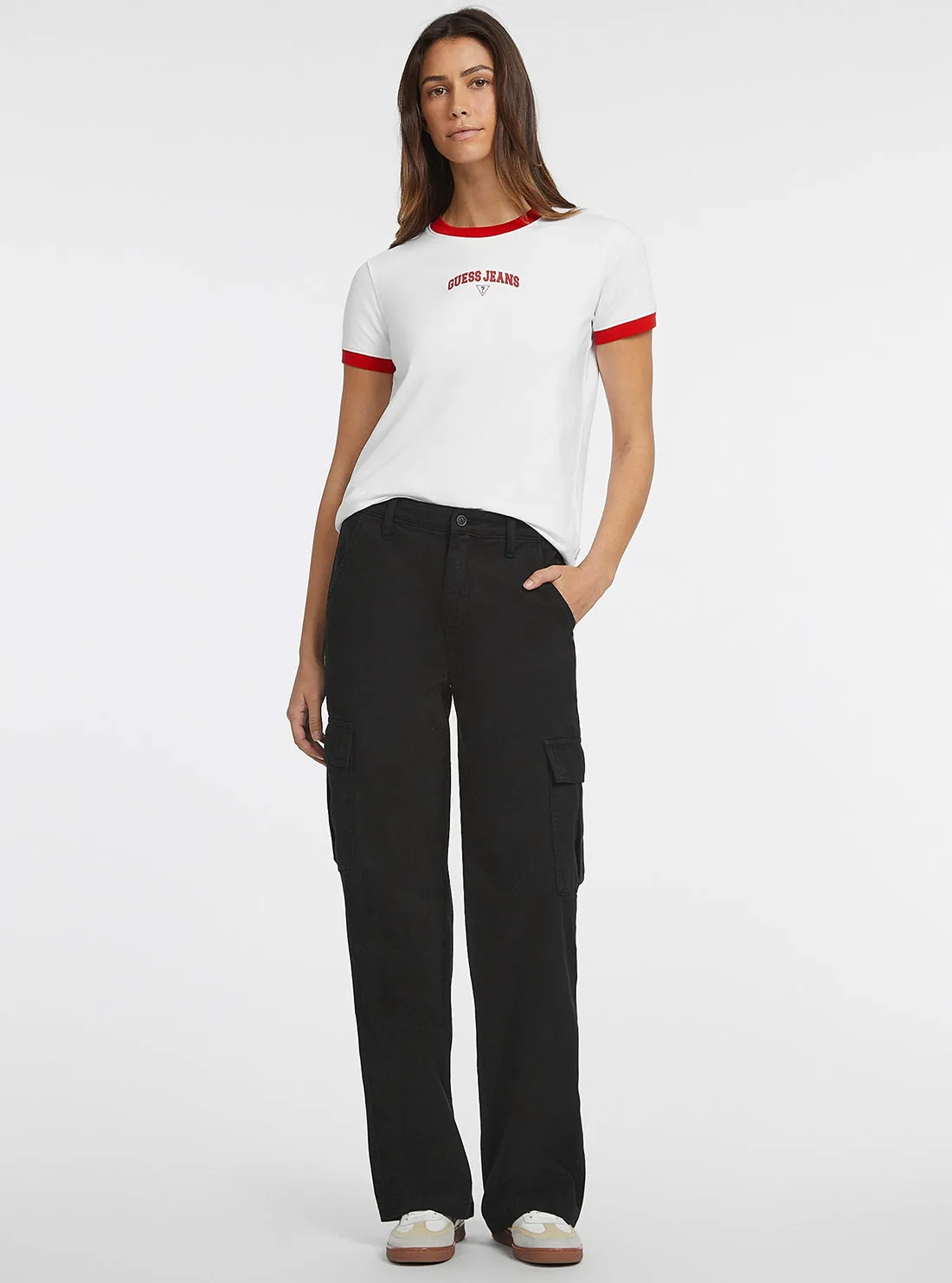 Guess Jeans White Regular T-Shirt