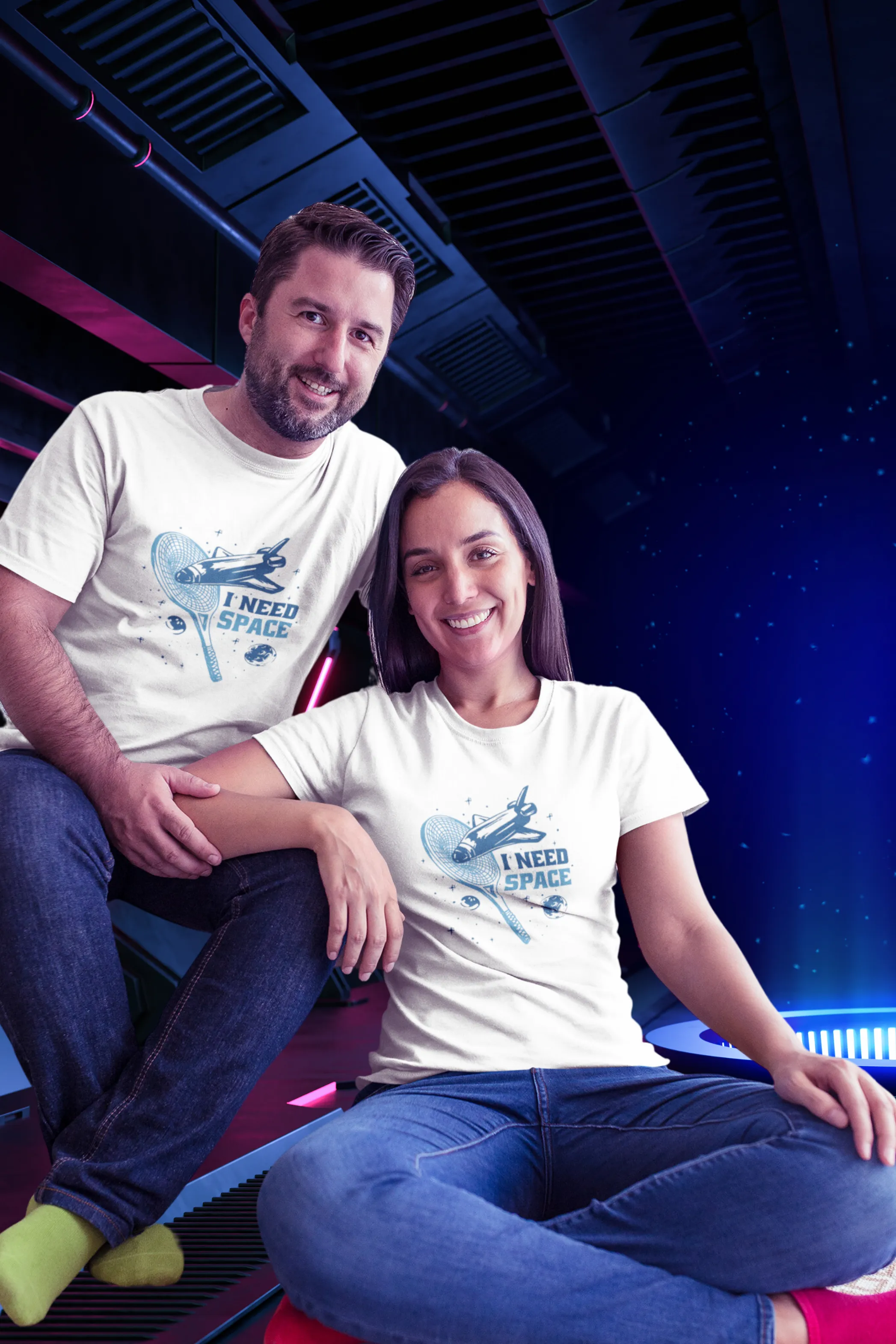 I Need Space Printed T-shirt for men