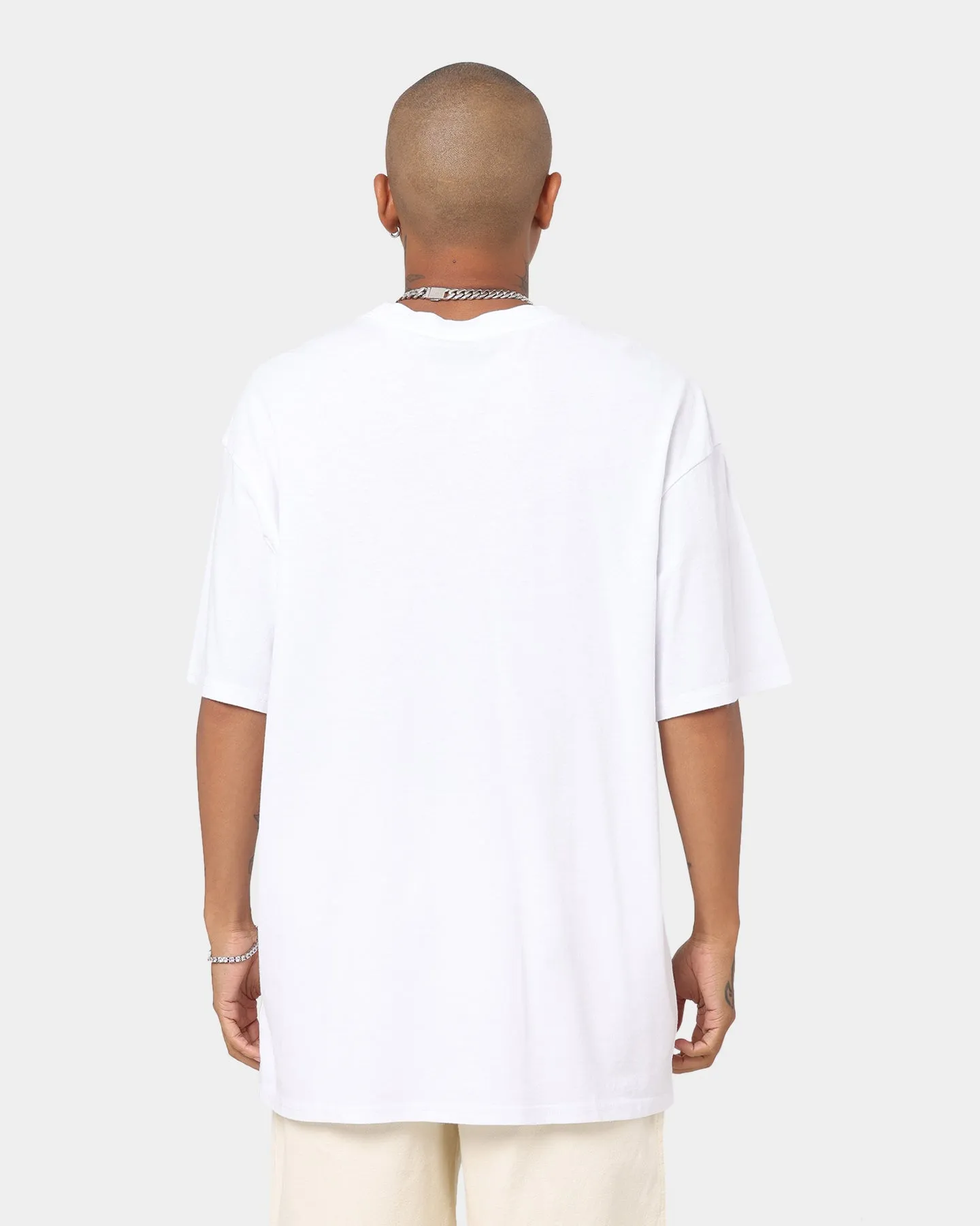 Majestic Athletic Los Angeles Dodgers 3D Drop Shadow Logo T-Shirt Standard White