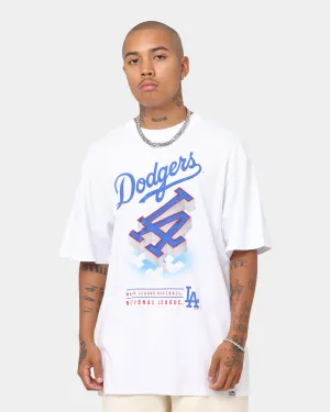 Majestic Athletic Los Angeles Dodgers 3D Drop Shadow Logo T-Shirt Standard White