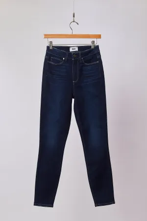 MARGOT ANKLE SILVER HARDWARE DARK WASH