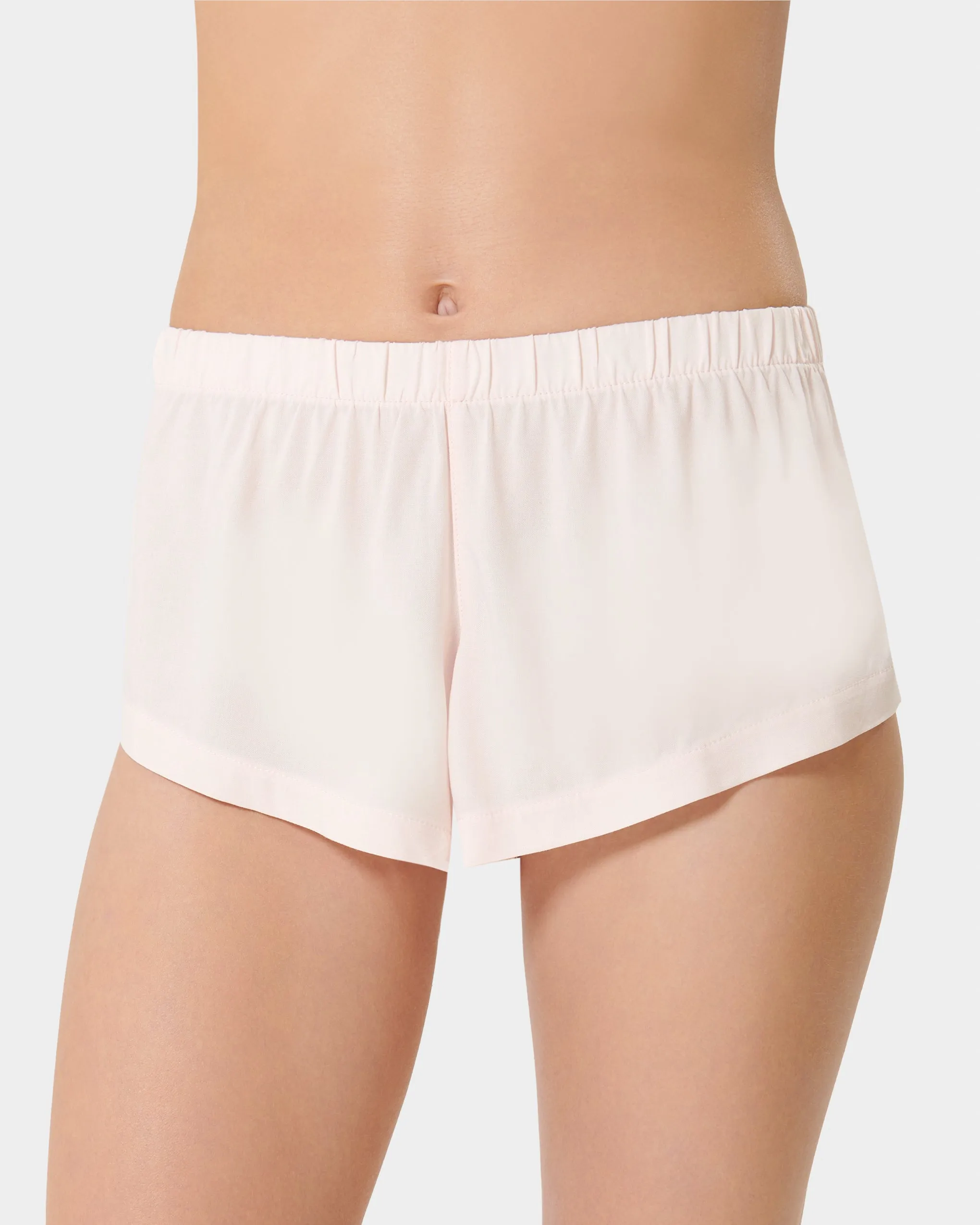 Marla Eco Viscose Short Pajama Set Pale Pink