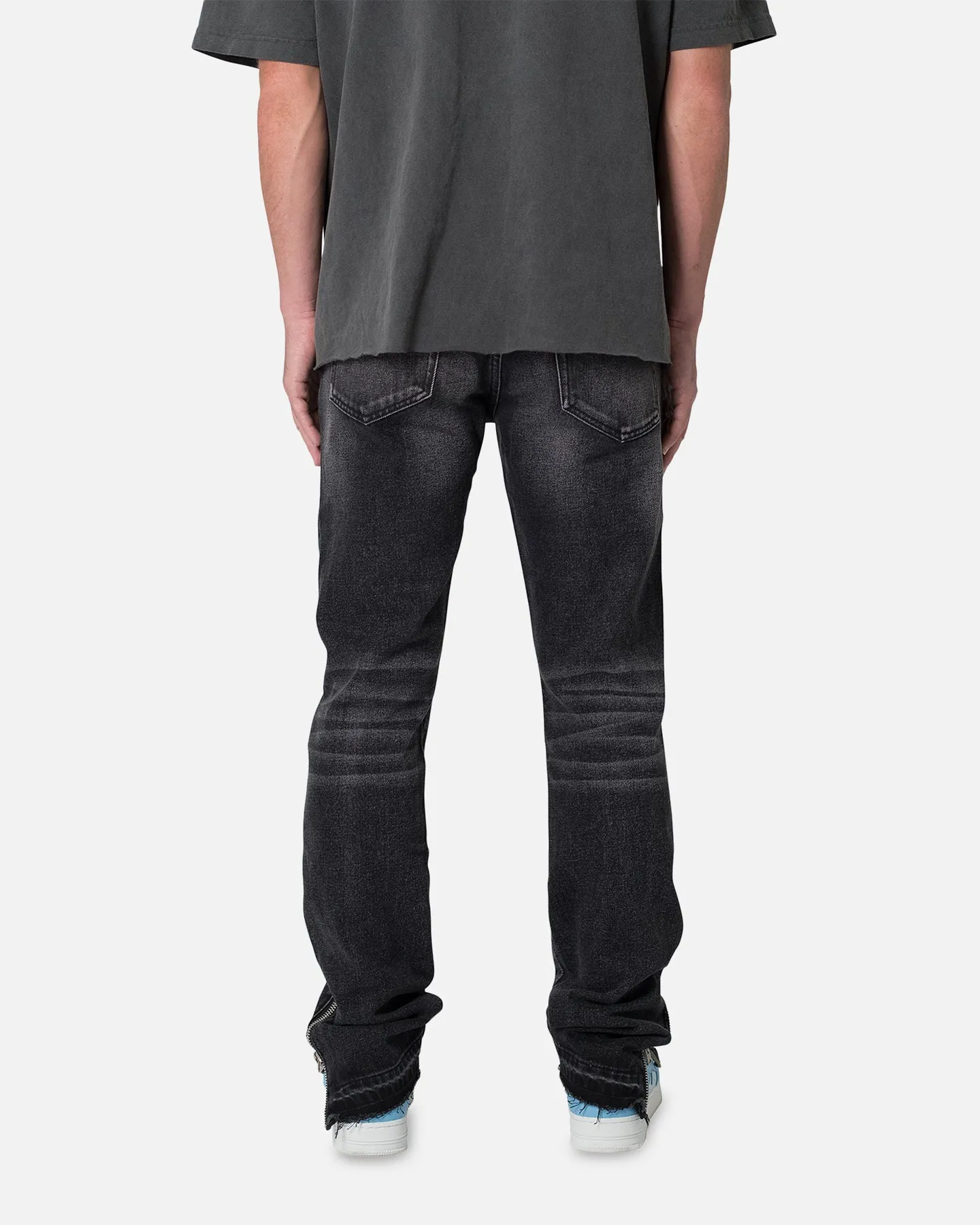 MNML D558 Straight Stripe Denim Jeans Black