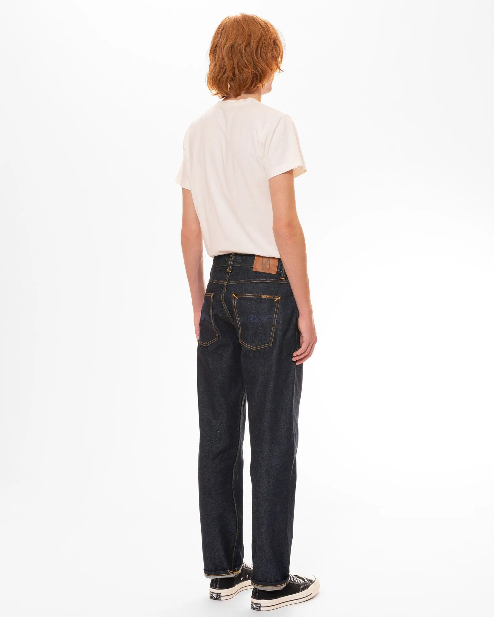 Nudie Gritty Jackson Regular Fit Mens Jeans - Dry Maze Selvage