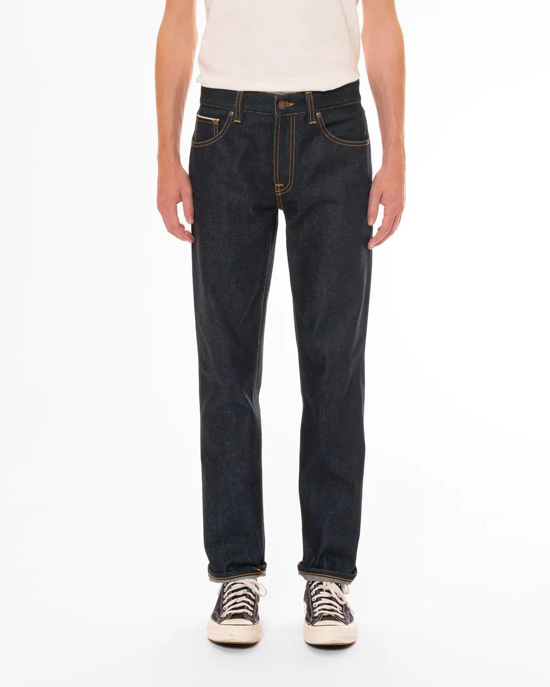 Nudie Gritty Jackson Regular Fit Mens Jeans - Dry Maze Selvage