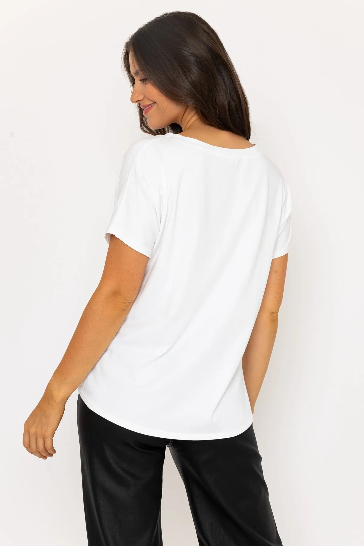 Paris Slogan Print White T-Shirt