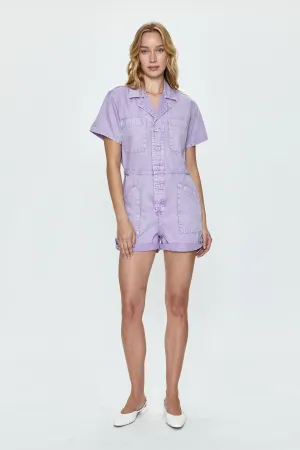 Parker Romper - Purple Amethyst Snow
