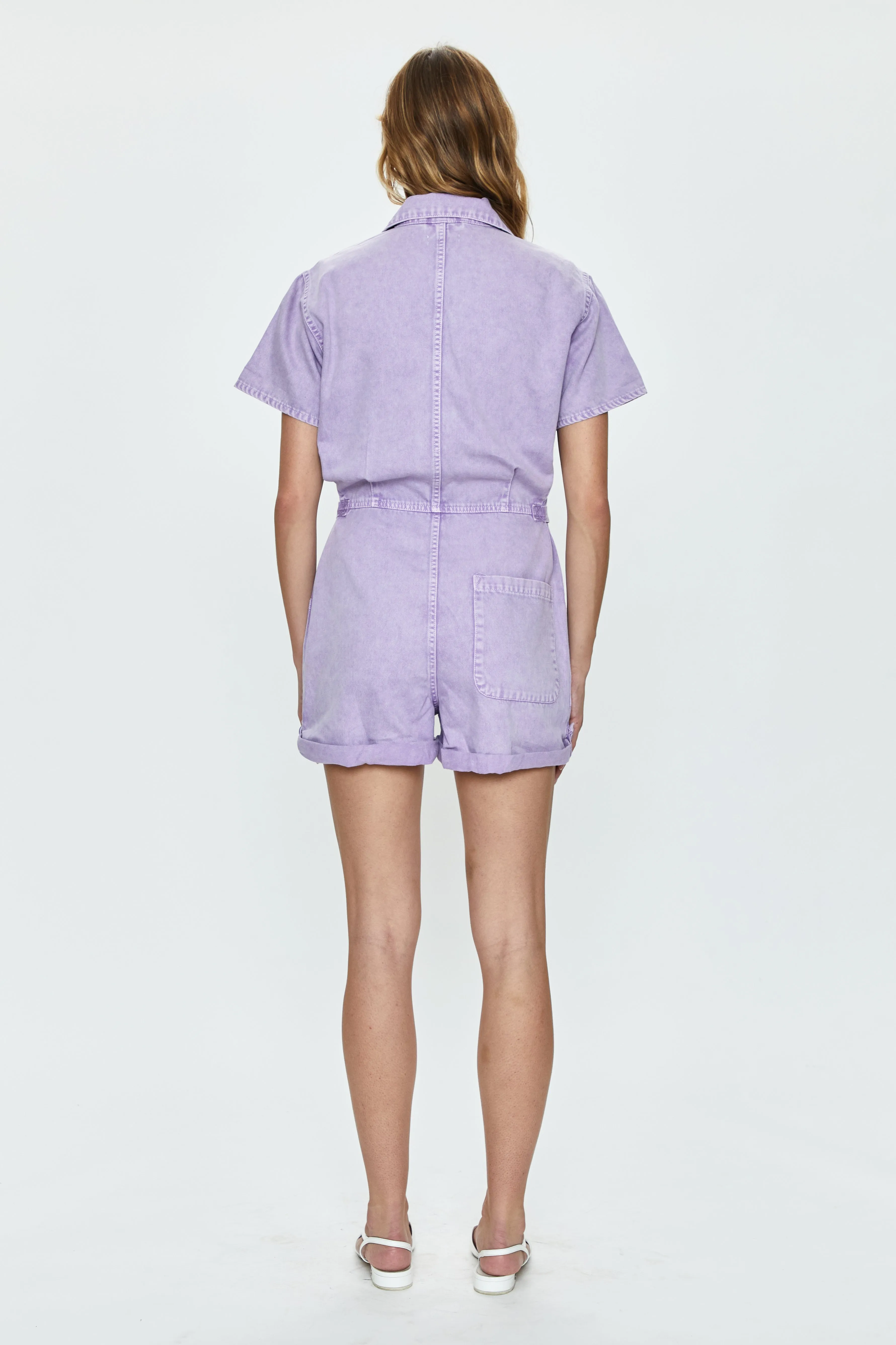 Parker Romper - Purple Amethyst Snow