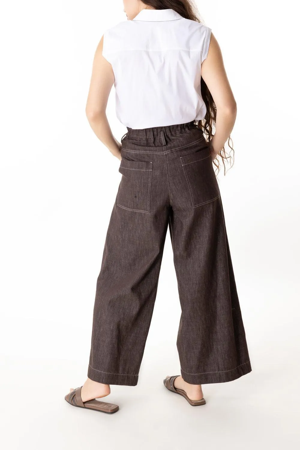 Pleated Crop Pant