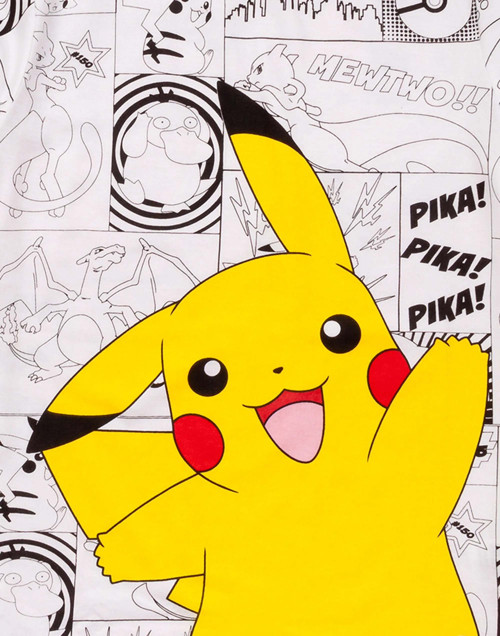 Pokemon Panels Boy's T-Shirt - White