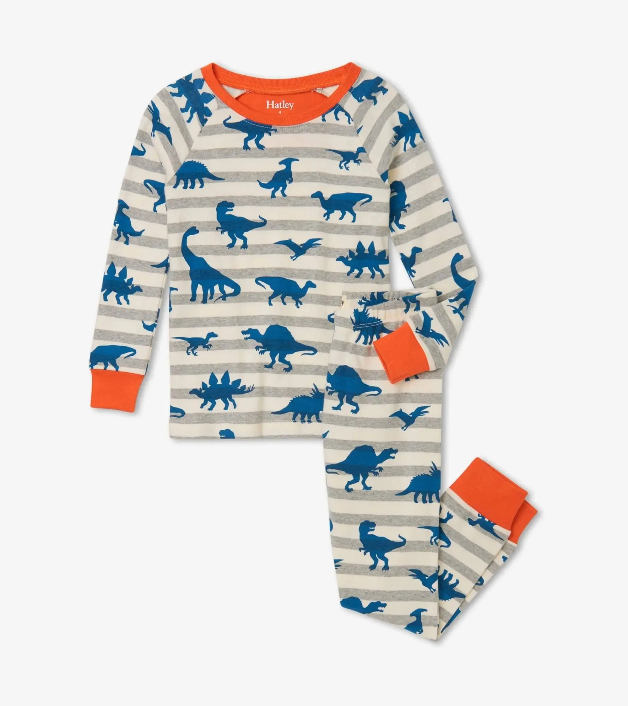 Prehistoric Dinos Organic Cotton Boys Pajama Set | Hatley