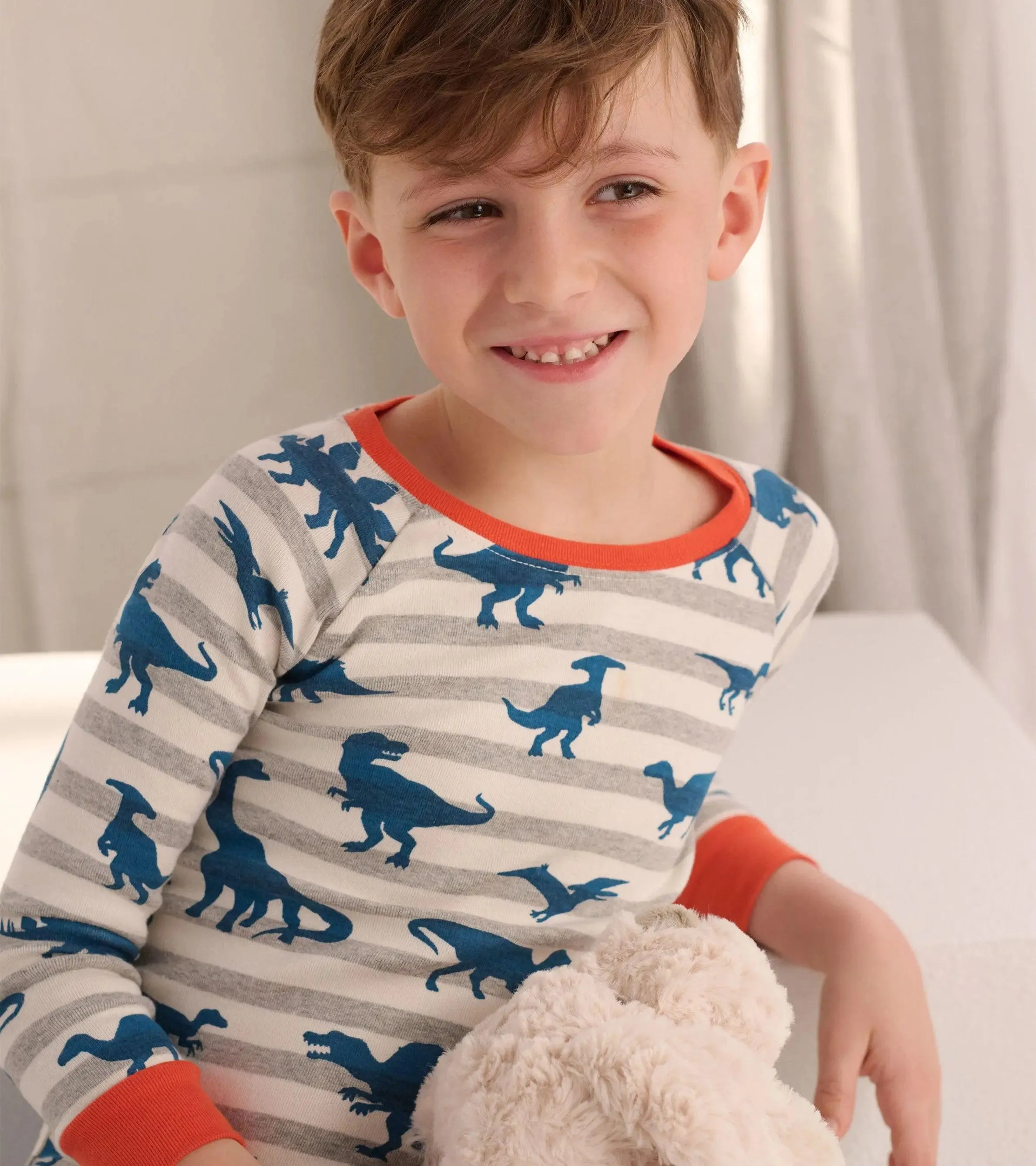 Prehistoric Dinos Organic Cotton Boys Pajama Set | Hatley