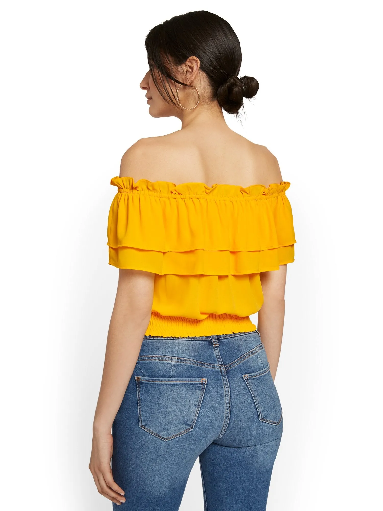 Ruffle Off-The-Shoulder Top