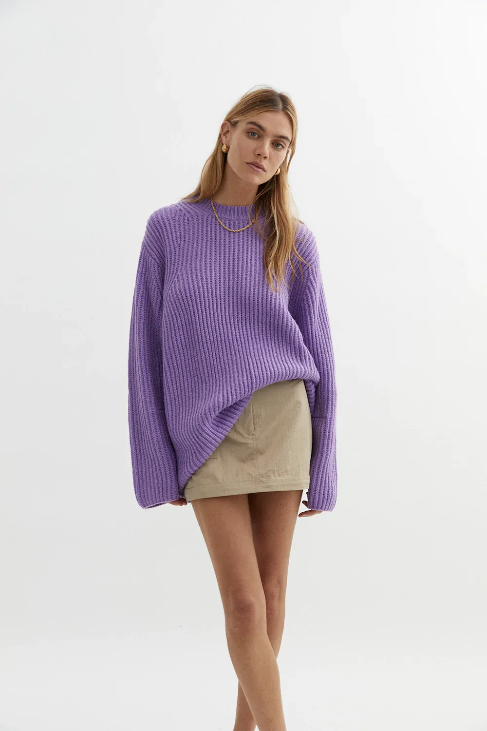 Sally Sweater in Purple