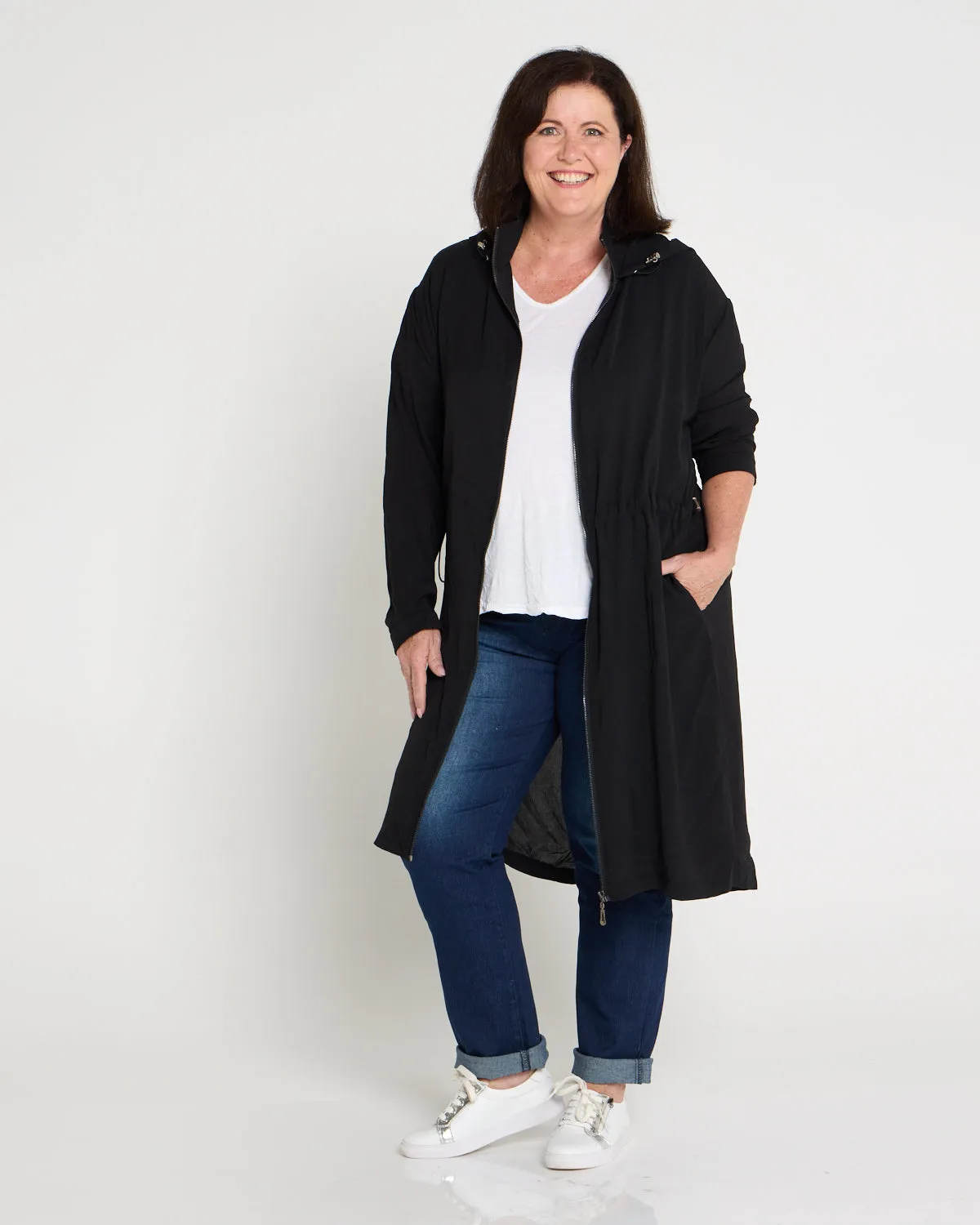 Savannah Cotton Jeans - Dark Denim