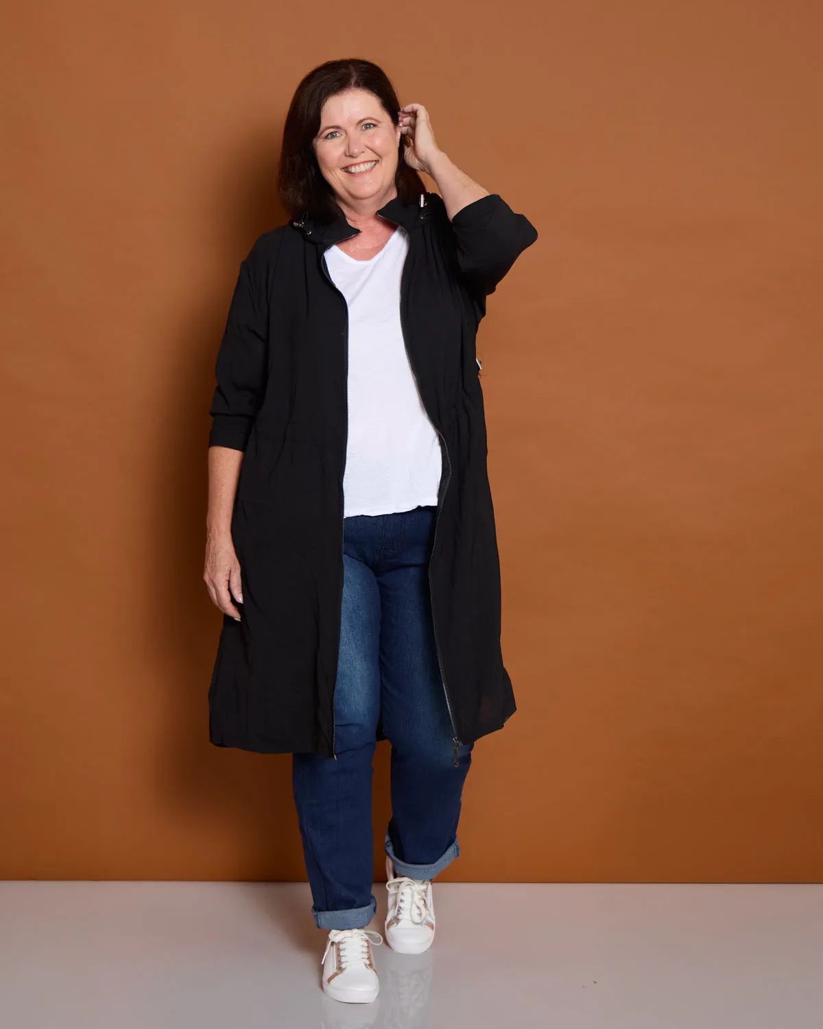 Savannah Cotton Jeans - Dark Denim