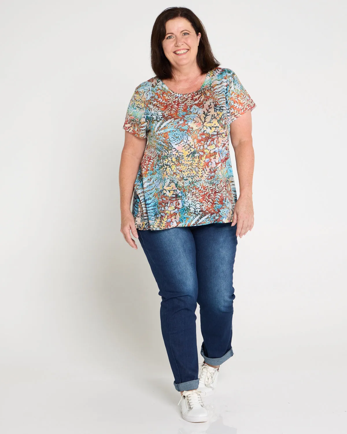 Savannah Cotton Jeans - Dark Denim