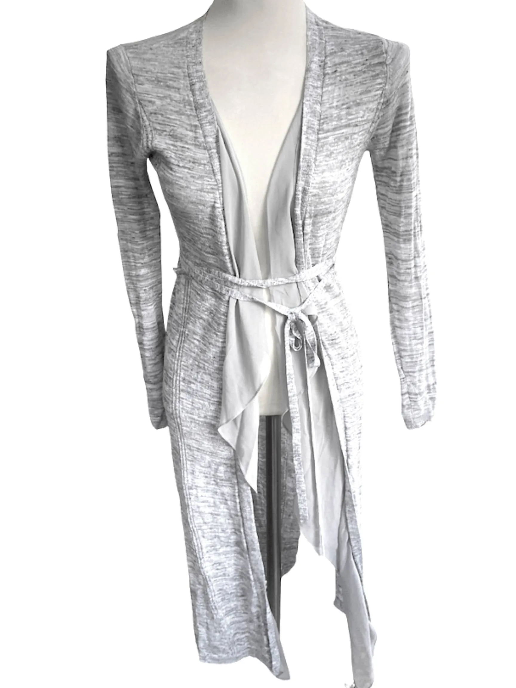 Soft Summer Gray Duster Sweater