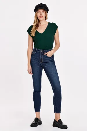 STELLA SUPER HIGH RISE ANKLE SLIM STRAIGHT JEANS WALDEN