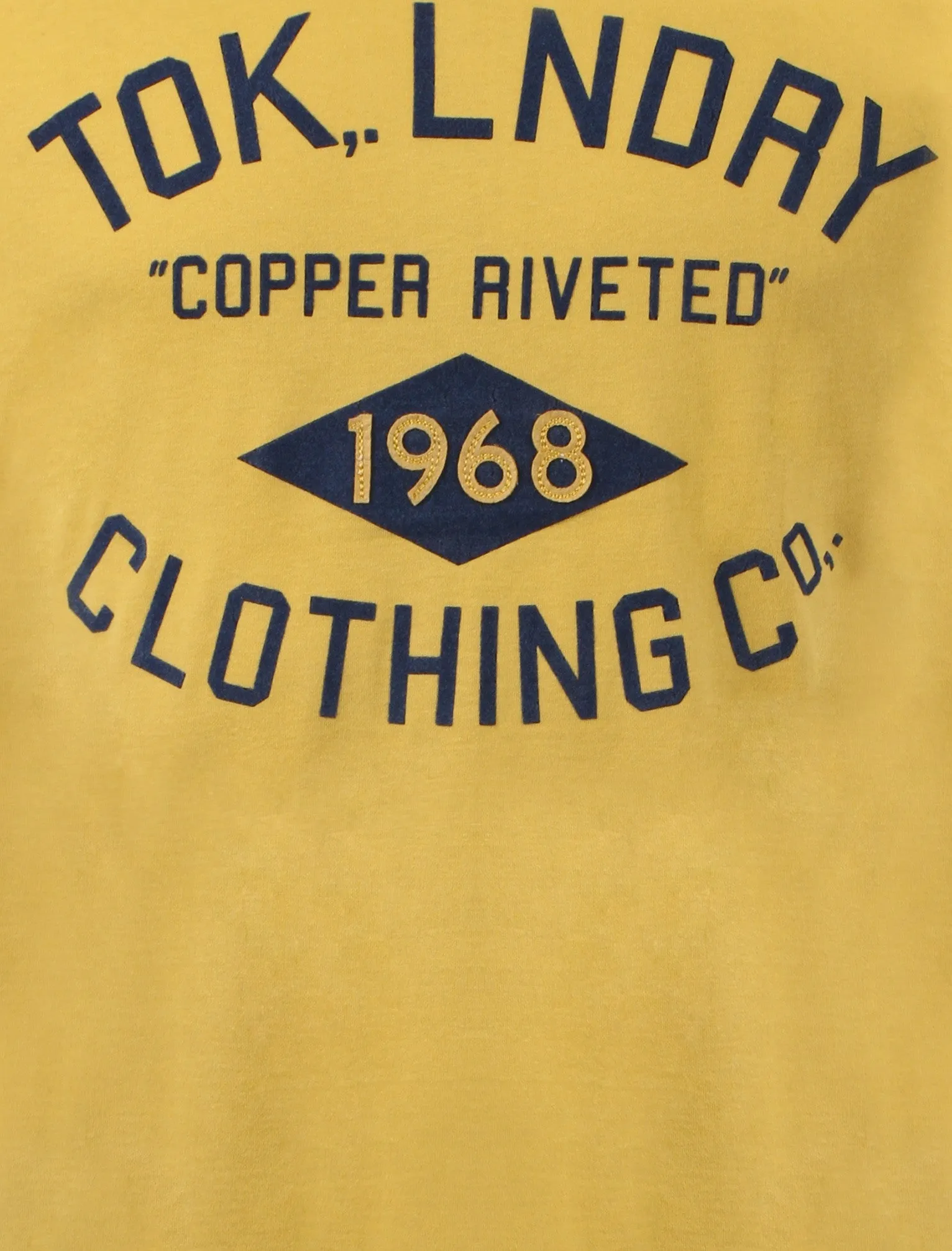 Tokyo Laundry American Retro Yellow Crew Neck T-Shirt