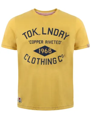 Tokyo Laundry American Retro Yellow Crew Neck T-Shirt