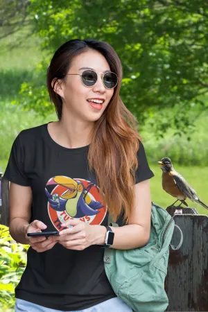 Tucans Are Better Tha One Printed Scoop Neck T-shirt for women
