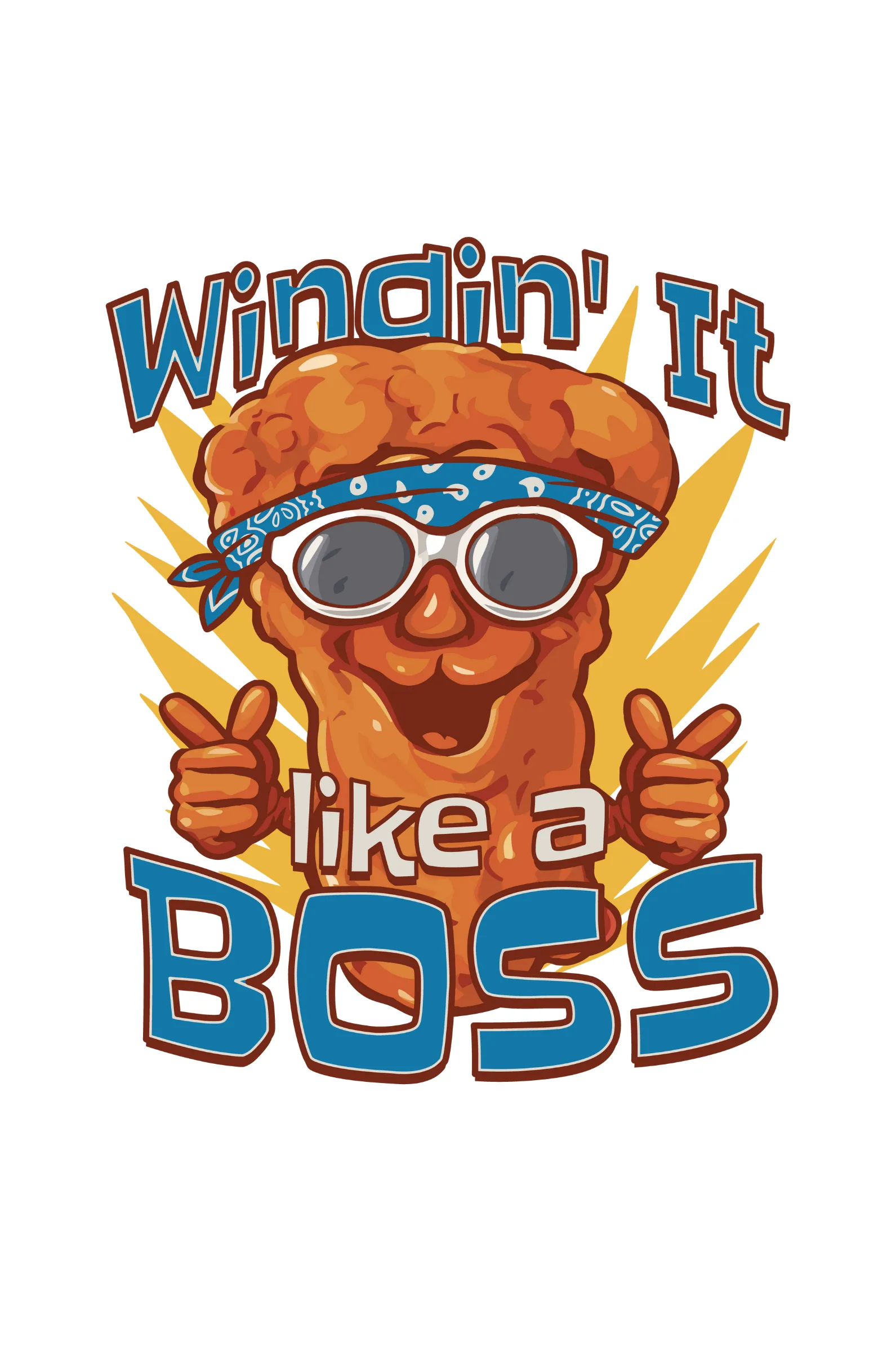 Wacky Wings Printed T-shirt for men