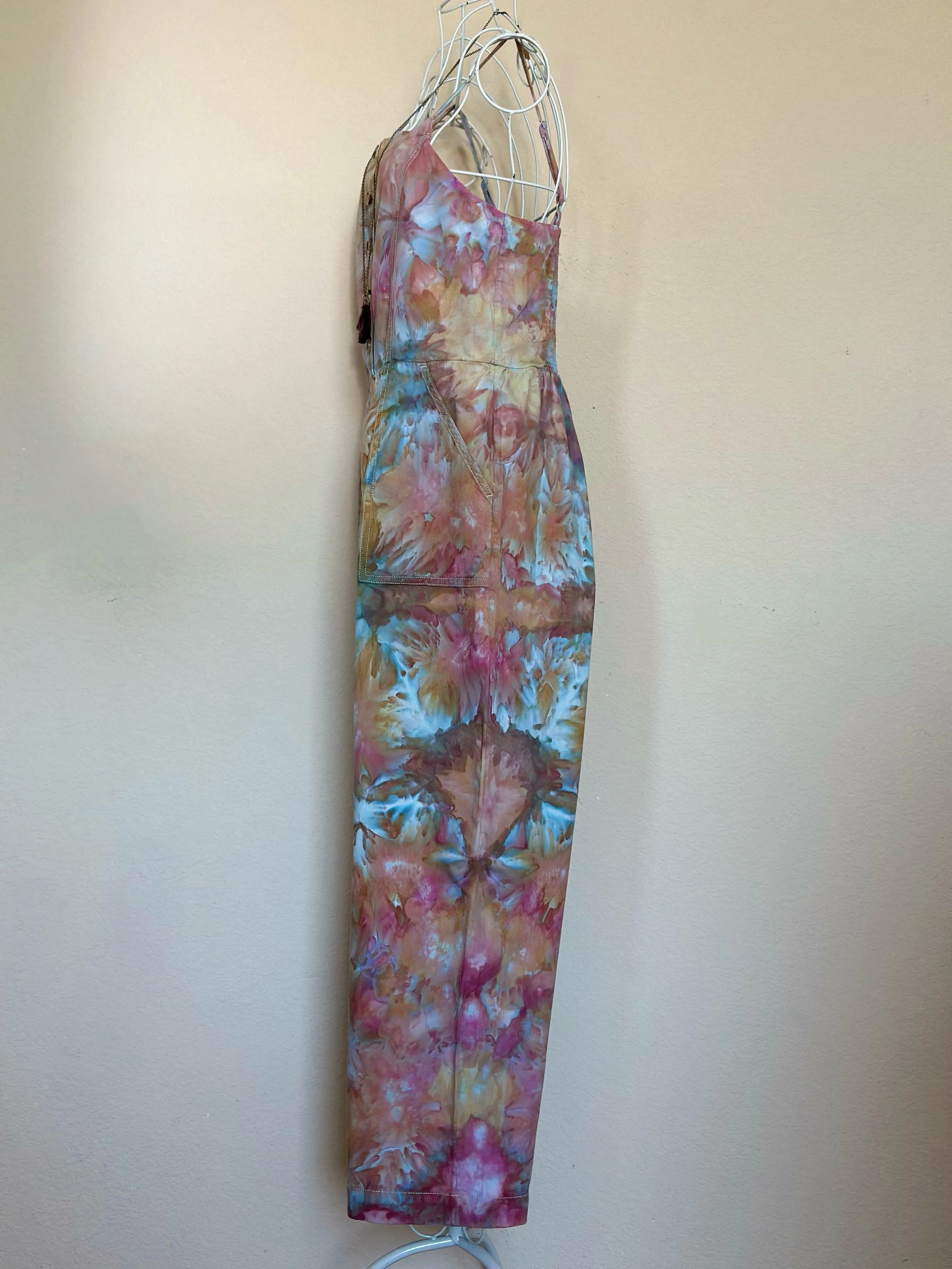 Women’s Medium (fits more like a small in the top) Upcycled Chambray Jumpsuit in ‘Bird Song’