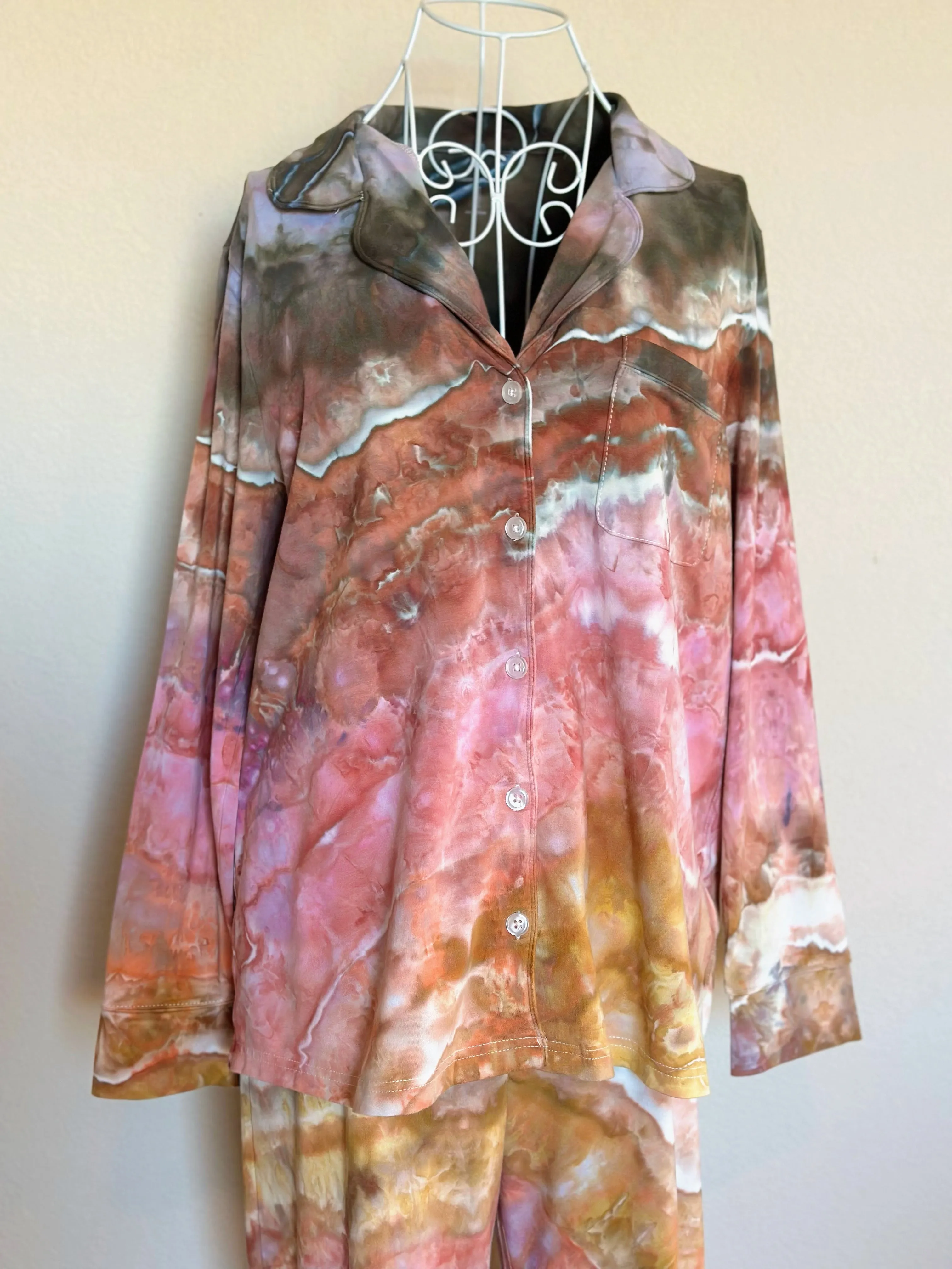 Women’s Medium Geode Pajama Set in ‘Pinot Sage’